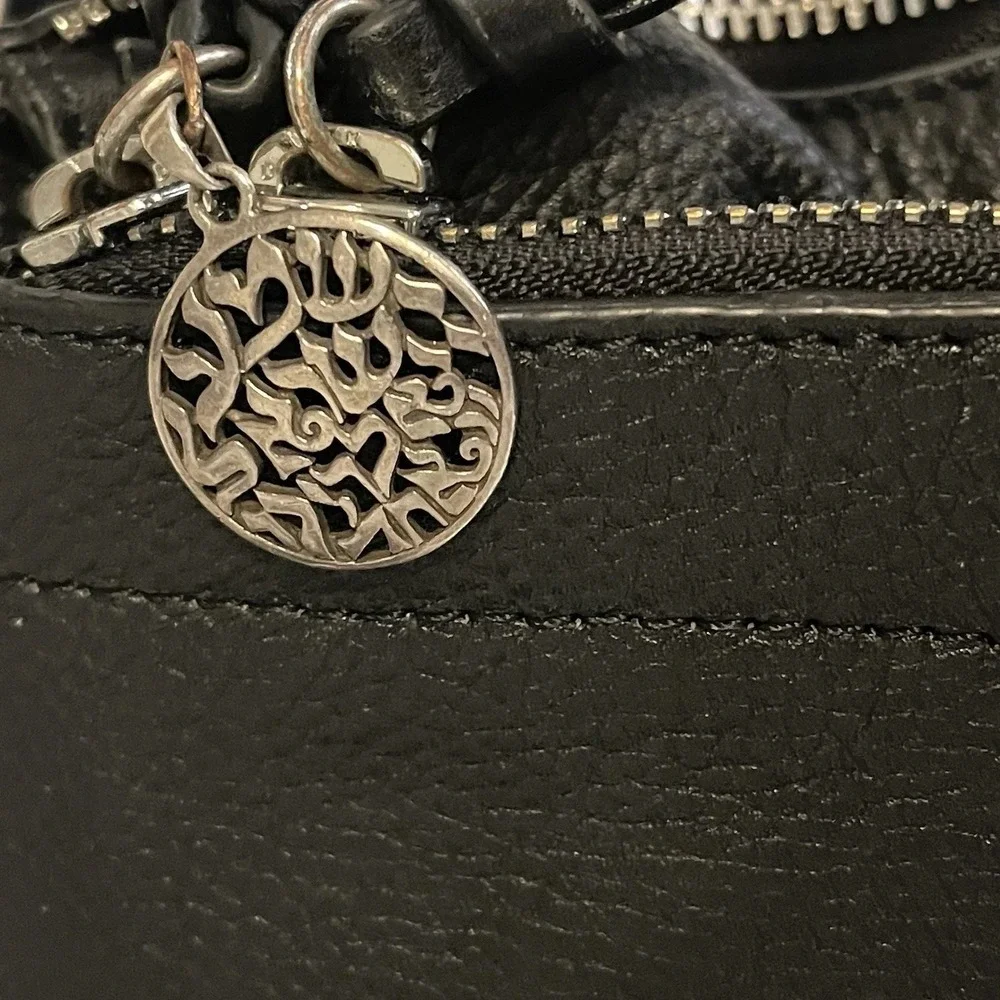 Lodis Stellene Black Pebbled‎ Leather Backpack Travel Laptop Minimalist Bag